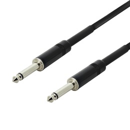 SWAMP Black Generic 1/4" Mono Jack Guitar Lead