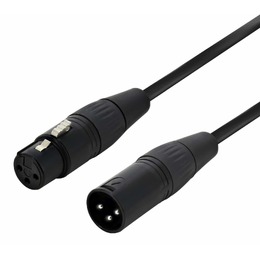 Stage Series Balanced XLR Microphone Cable - BLACK Connector